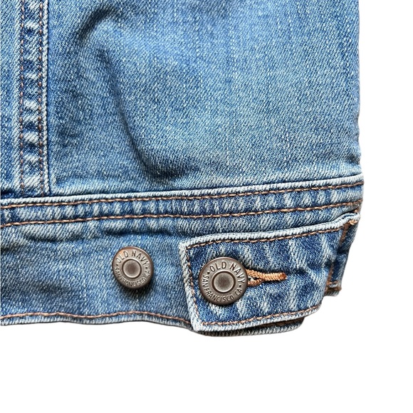 Old Navy Blue Denim Jean Jacket Size Large - Picture 5 of 10